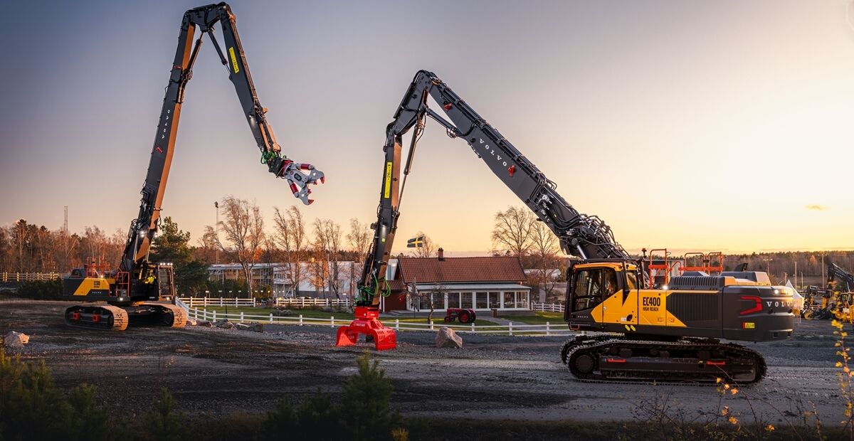 Volvo CE EC380 High Reach: 19-Meter-Arm setzt neue Maßstäbe im Abbruch